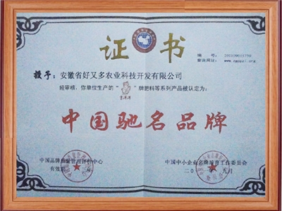 中國(guó)馳名品牌